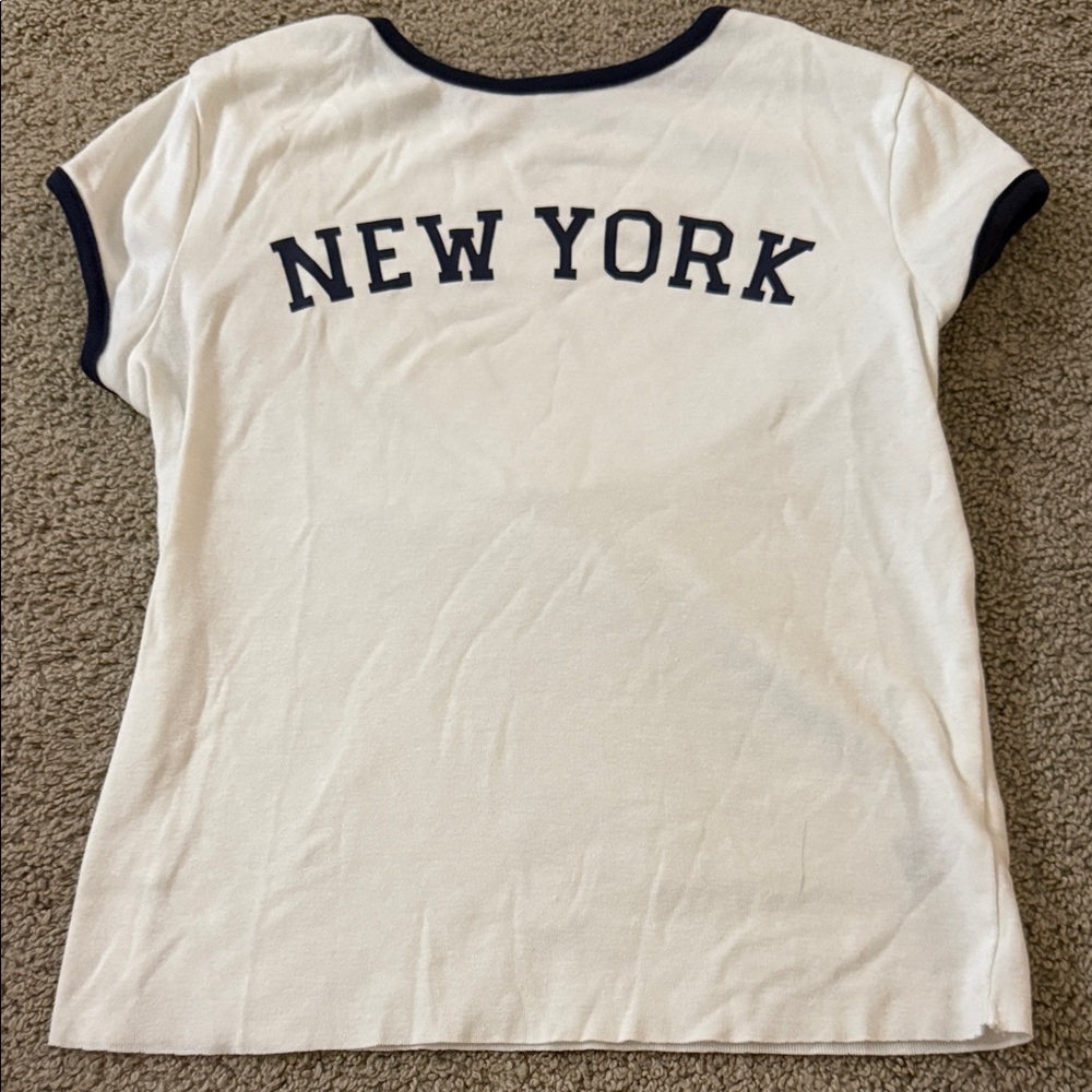 Wild Fable White Tee with Black New York Text